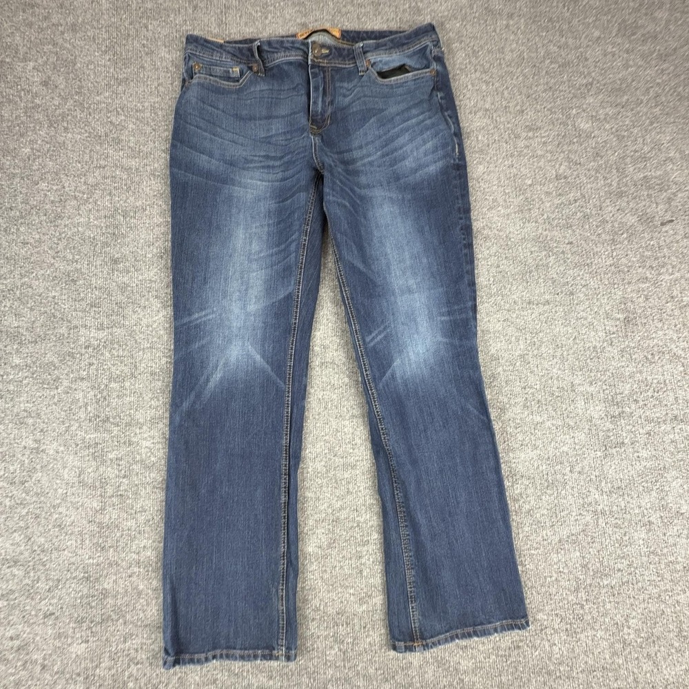 VTG Seven7 Jeans Mens 38x32 Blue Medium Wash Straight Fit Stretch Denim Pants